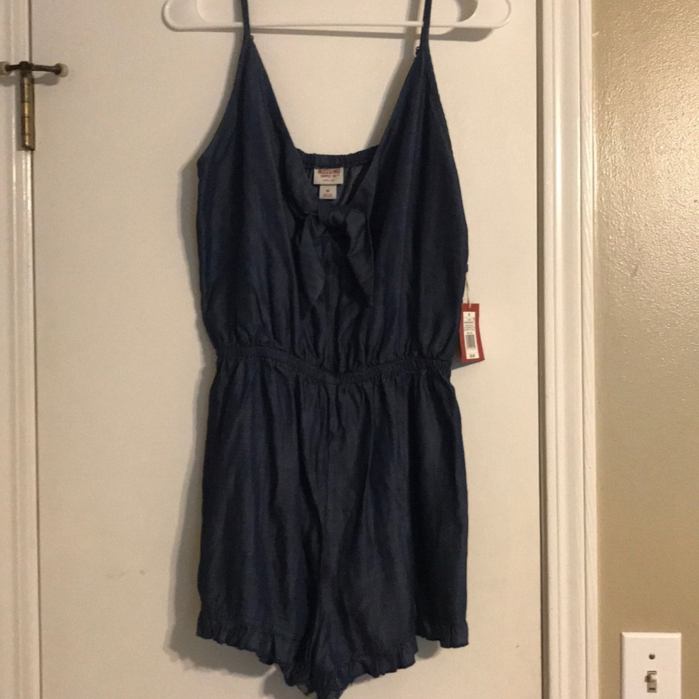 Denim romper